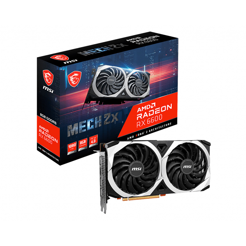 微星MSI】Radeon RX 6600 MECH 2X 8G AMD顯示卡/有現貨/限組裝- 穩達3C