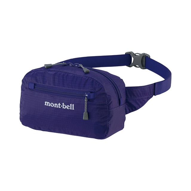 Mont-bell Pocketable Light Pouch 輕量收納腰包 S 紫藍 1123985-PN 游遊戶外Yoyo Outdoor