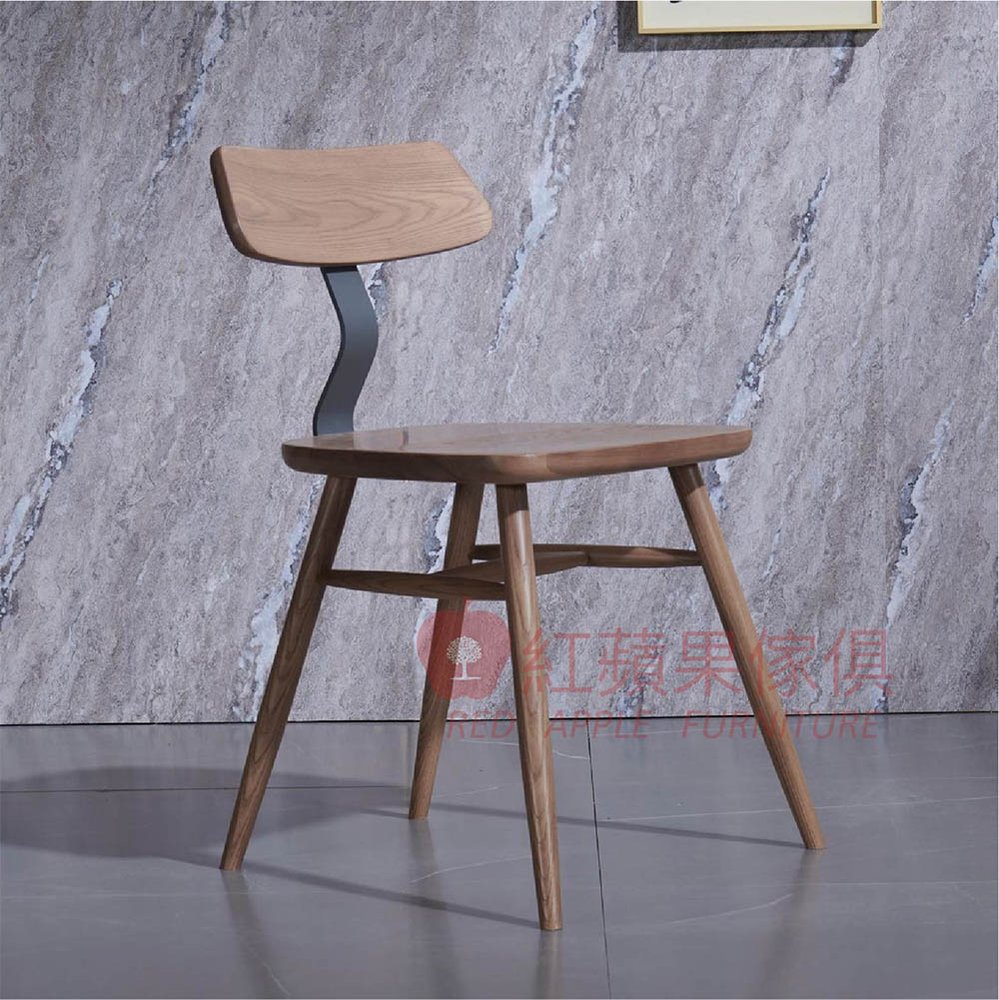 [紅蘋果傢俱] 實木家具 梣木系列 SMKH8002 火星岩餐椅 餐椅 椅子 北歐 簡約 設計 實木餐椅 實木椅