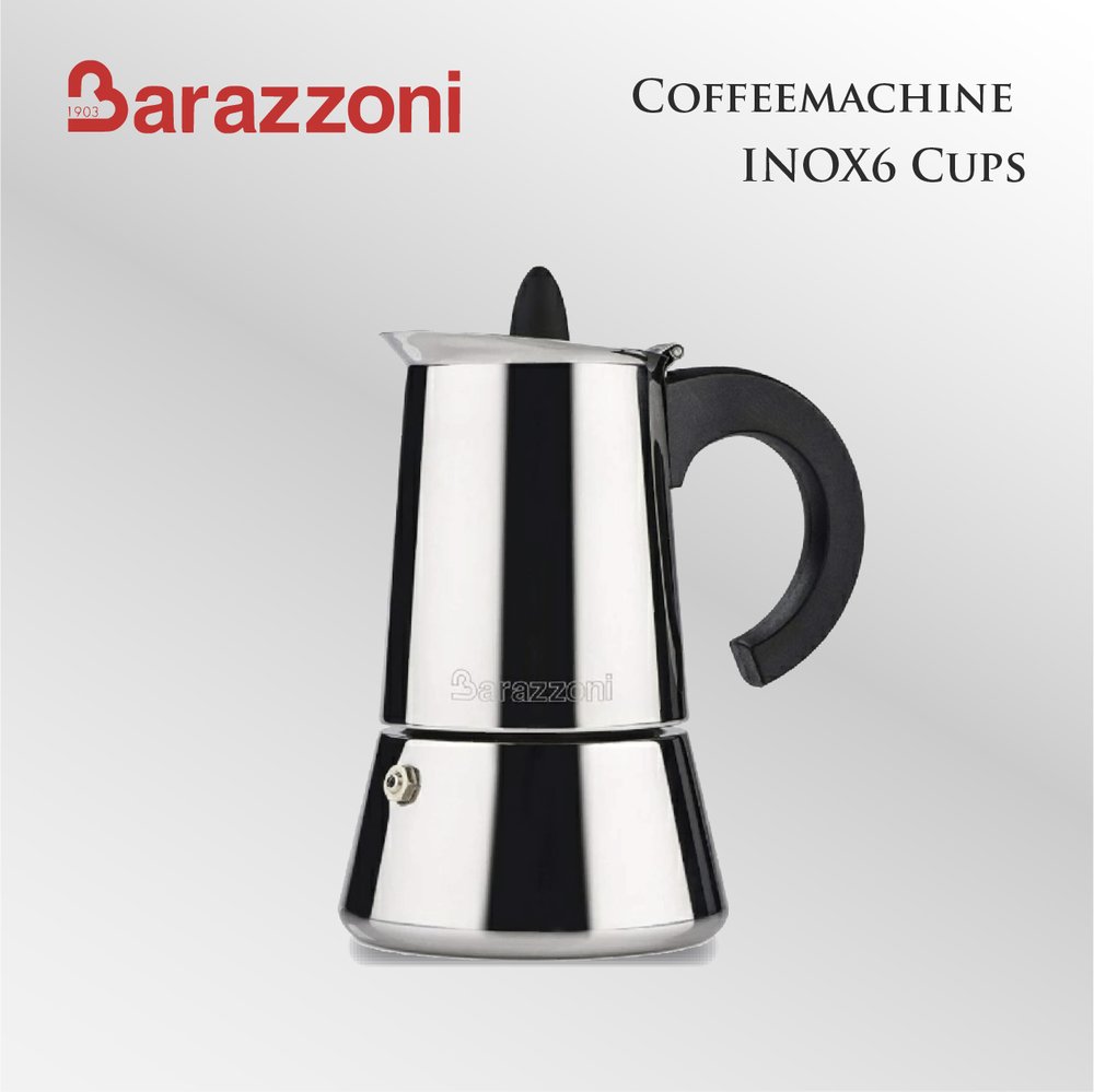 Barazzoni 摩卡壺 Coffeemachine INOX6 Cups