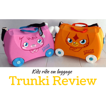英國Trunki，世界首創超可愛多用途可乘坐趣緻兒童行李箱登機箱豪華版-現貨到，限量,買再送(公司貨)