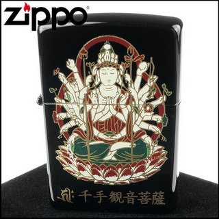◆斯摩客商店◆【ZIPPO】日系~本金蒔繪-千手觀音菩薩-傳統工藝加工打火機
