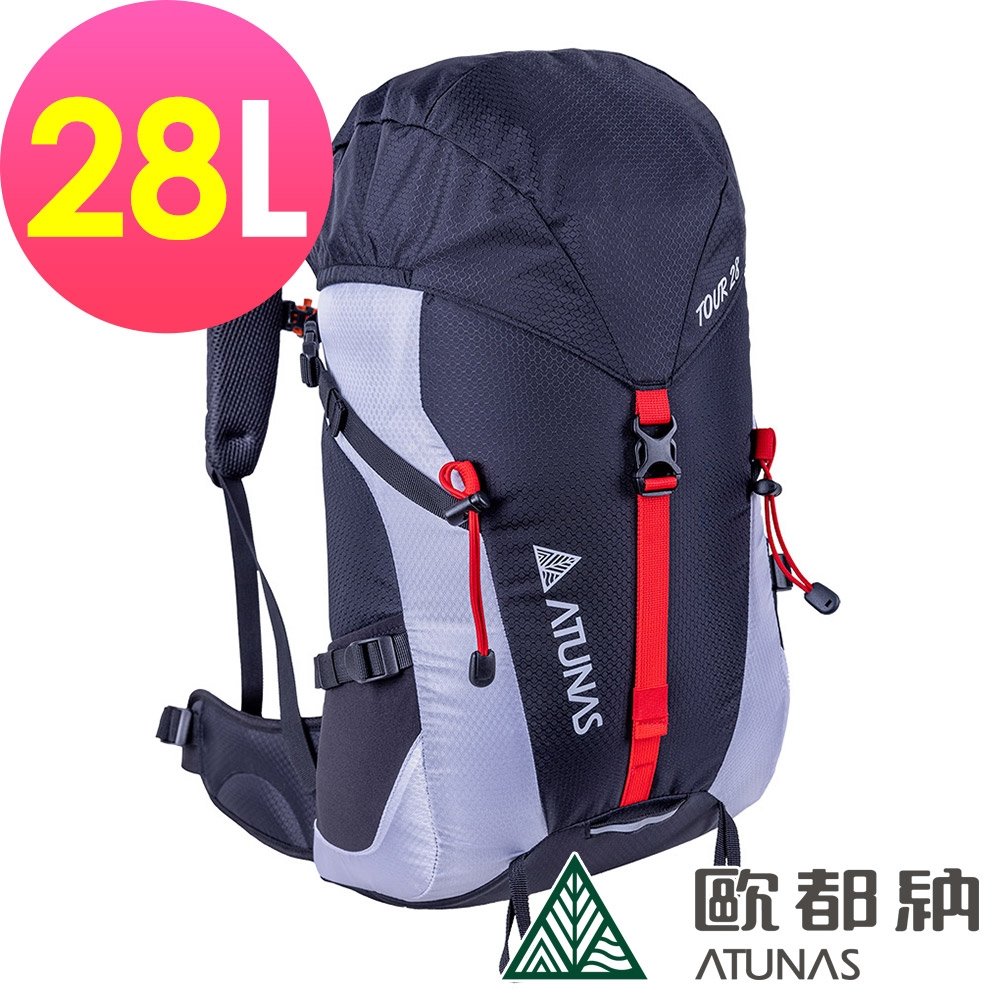 (登山屋)ATUNAS 歐都納HIKE 28L網架式透氣背包 A1BPCC02黑白/登山/健行/旅遊/輕量