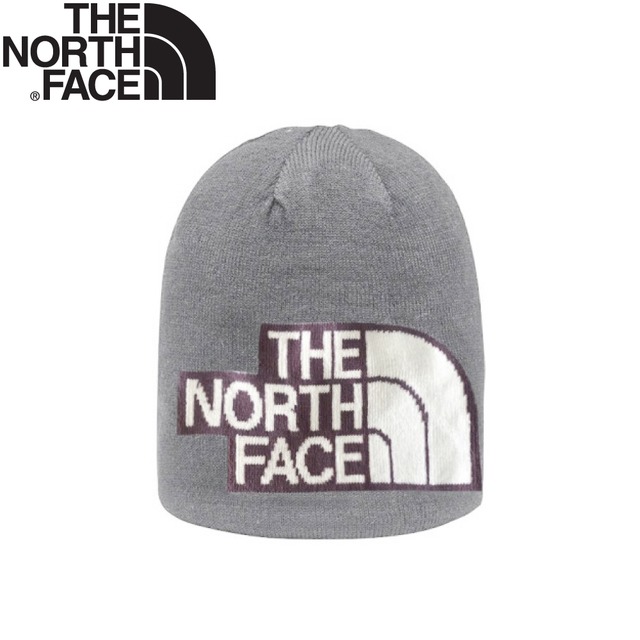 【The North Face 保暖毛帽《灰紫》】5FW8/保暖帽/雪帽/冬季帽/休閒帽/針織帽/防寒/登山