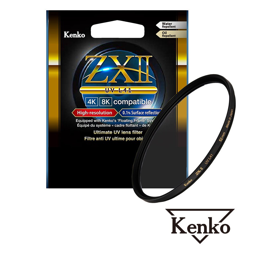 Kenko 58mm ZXII L41 UV 薄框超低反射抗汙防水多層鍍膜保護鏡 日本製 正成公司貨