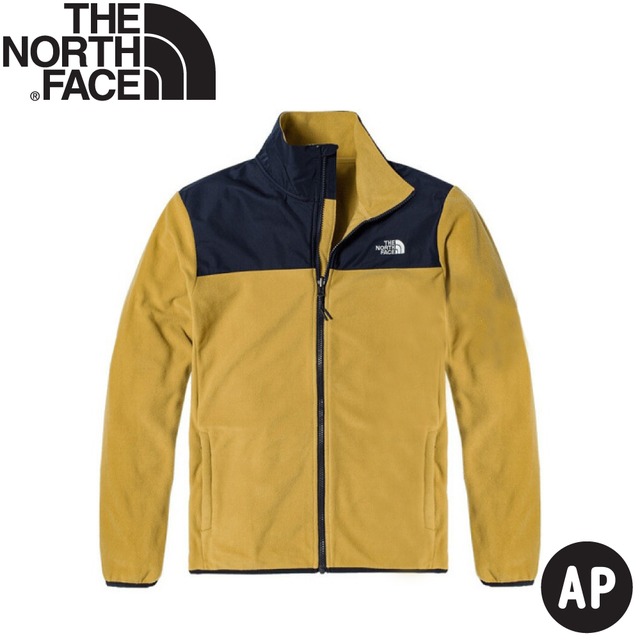 【The North Face 男 可套式刷毛保暖外套 AP《卡其黃》】49AE/刷毛外套/立領外套/保暖夾克