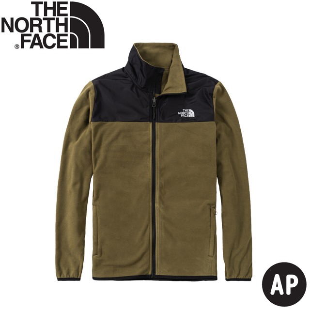【The North Face 男 可套式刷毛保暖外套 AP《橄欖綠》】49AE/刷毛外套/立領外套/保暖夾克