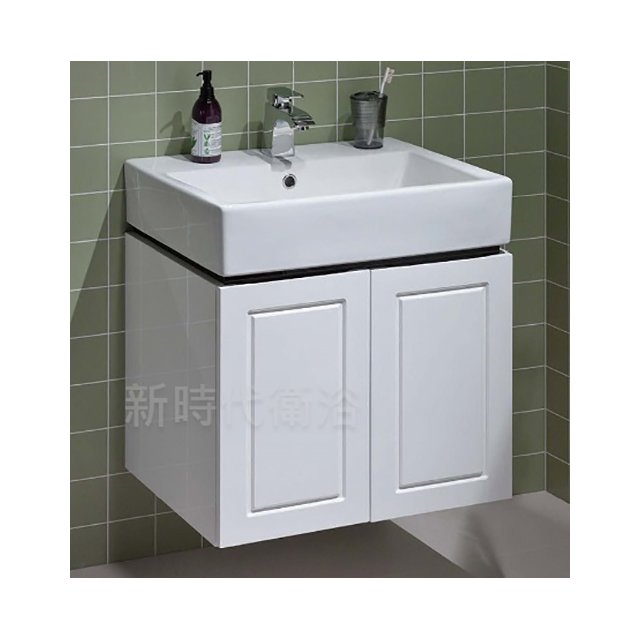 [ 新時代衛浴 ] TOTO-LW711RCB臉盆專配浴櫃，美式風格雙開門，台制烤漆KLS711