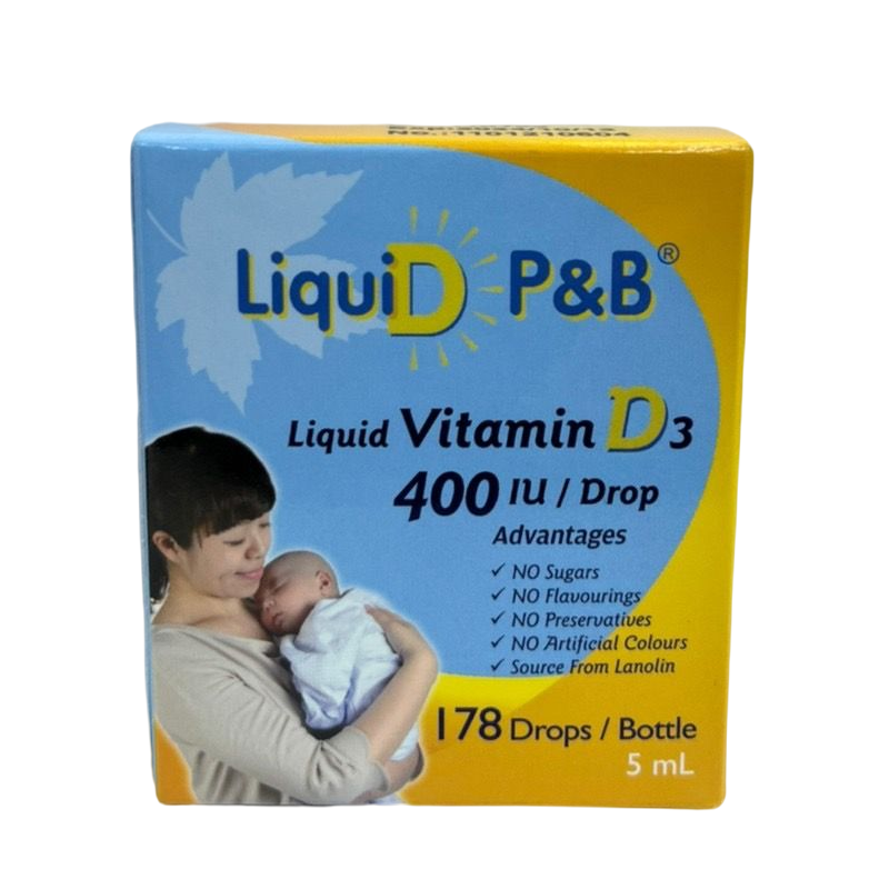 Liquid P&B 優寶滴 高濃縮液態維生素D3 5ml/瓶