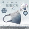 【盛籐】成人3D立體醫療口罩 漸層系列-銀霜蒼雪 10片/包