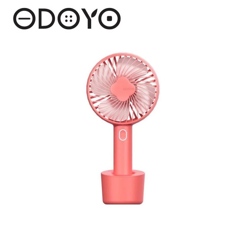 限量促銷 【ODOYO】 FaceAir W9 手持風扇 - 珊瑚紅