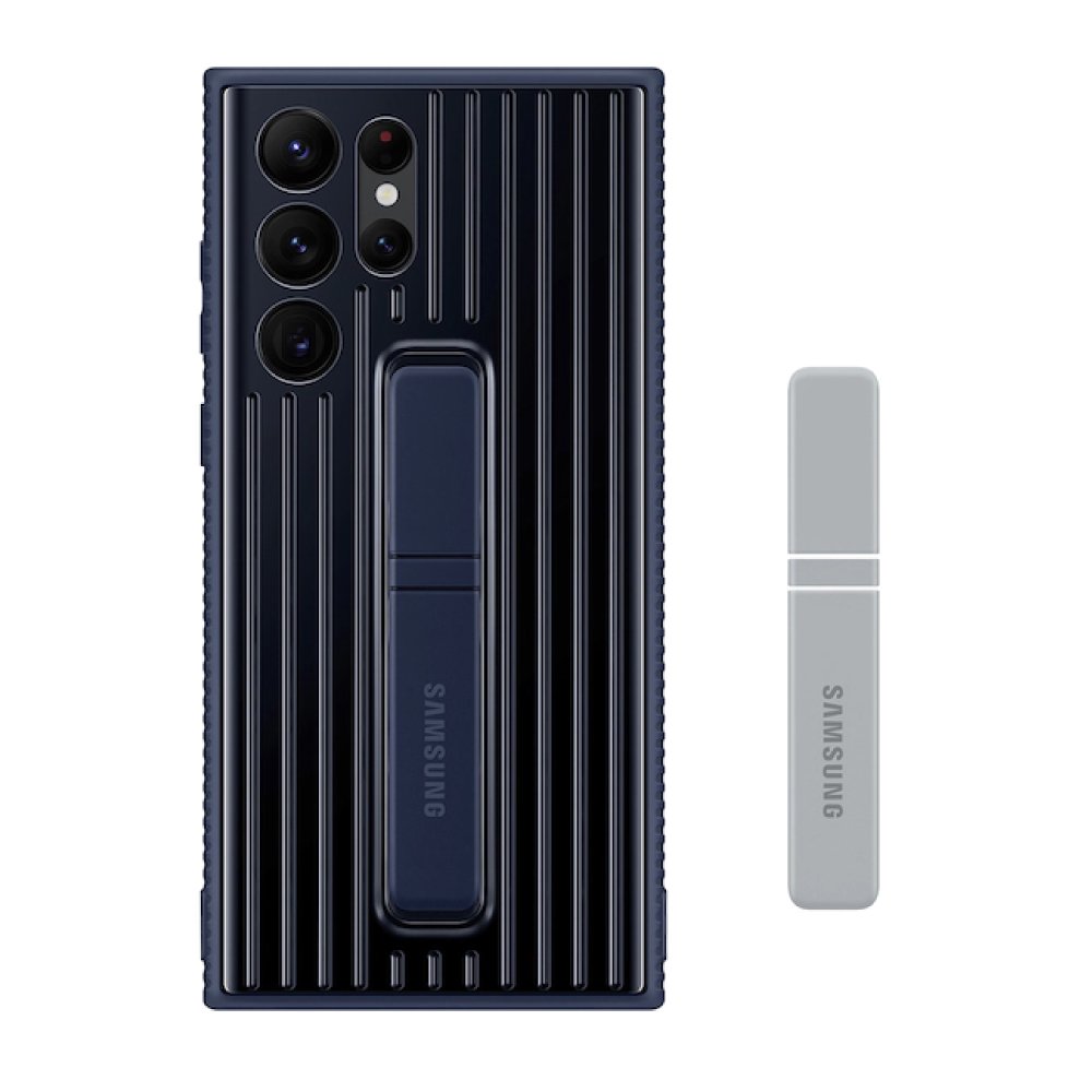 SAMSUNG Galaxy S22 Ultra 5G 原廠立架式保護背蓋-藍色