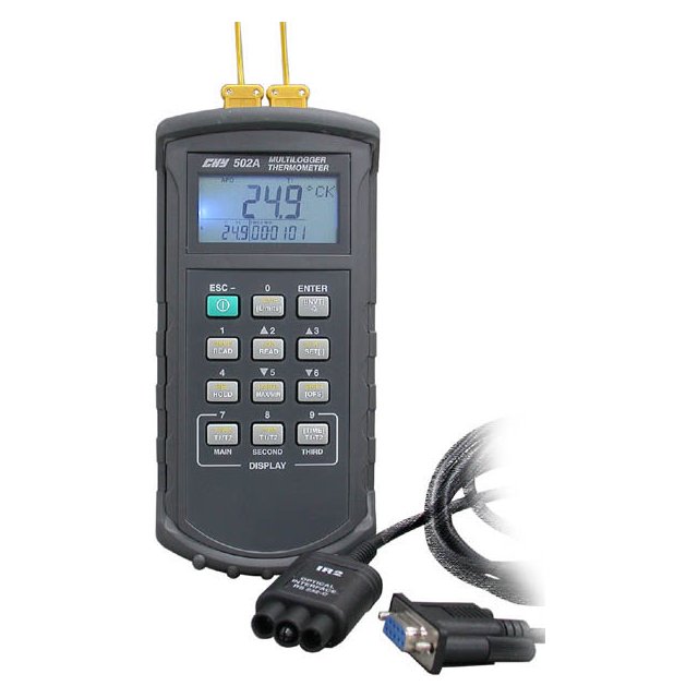 產品名稱 : 多型式熱電耦溫度錶及資料記錄器 型號 : CHY-502A