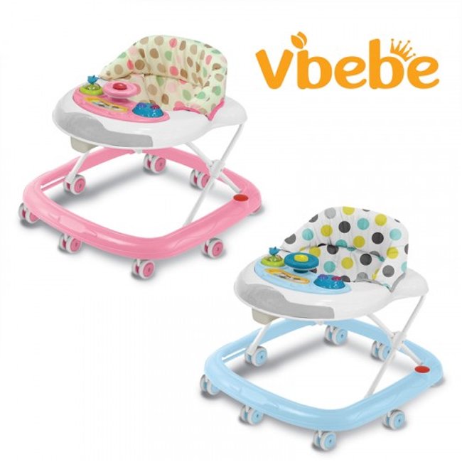 vibebe 多功能音樂學步車 藍色 粉色 助步車 螃蟹車 嬰兒學步車
