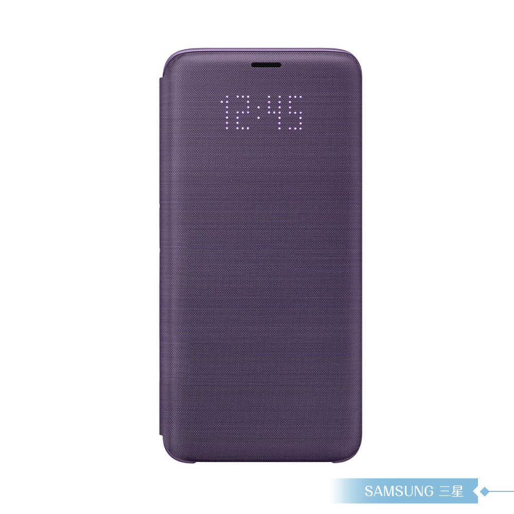 Samsung三星 原廠Galaxy S9 LED皮革翻頁式皮套【公司貨】- 紫色
