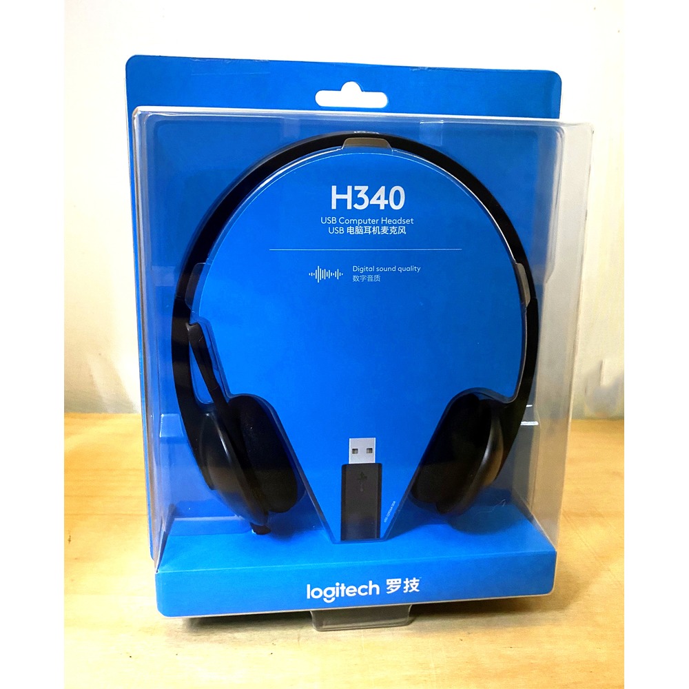 羅技 H340 台灣出貨開發票 Logitech 頭戴式 耳麥 USB電腦 家用耳機 麥克風 語音 商務