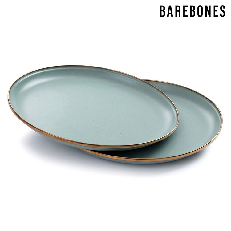 【兩入一組】Barebones CKW-426 琺瑯盤組 薄荷綠 / 城市綠洲 (盤子 餐盤 備料盤 餐具)