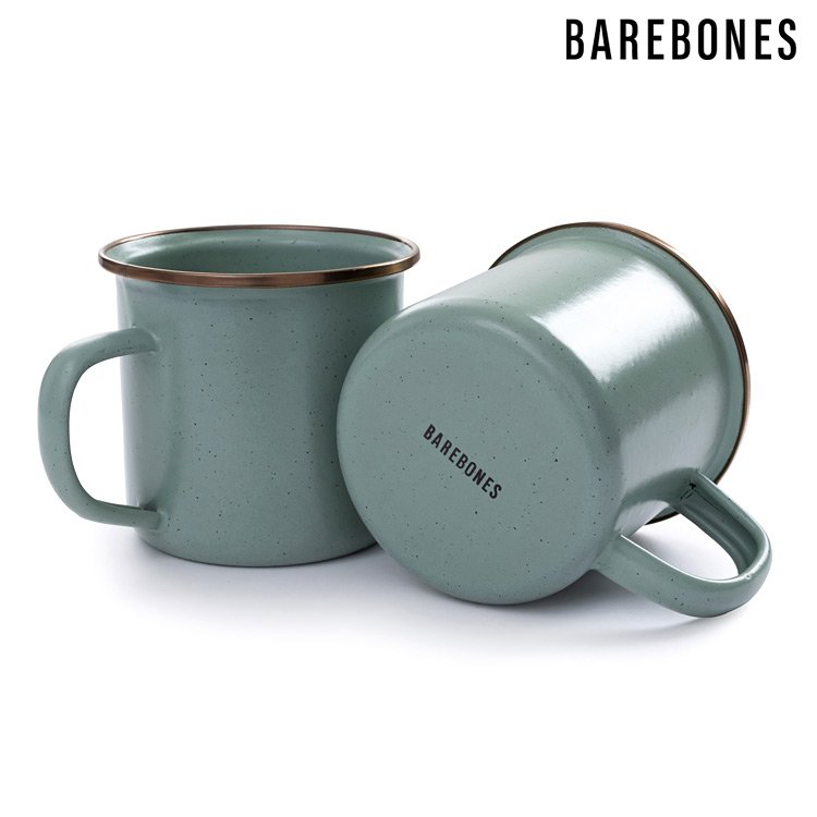 【兩入一組】Barebones CKW-428 琺瑯杯組-薄荷綠 / 城市綠洲 (杯子 茶杯 水杯 馬克杯)