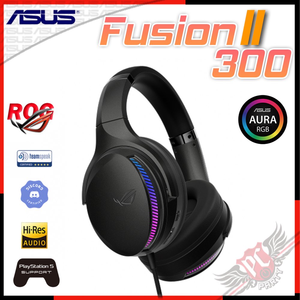 [ PC PARTY ]華碩 ASUS ROG Fusion II 300 RGB 電競耳機