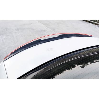 【車王汽車精品百貨】福特 Focus Mondeo Fiesta 三段式尾翼 壓尾翼 定風翼 導流板 碳纖維紋