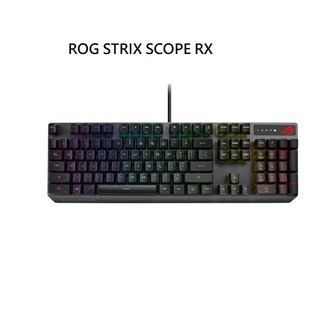 【送桌墊】 米特3C數位-ASUS 華碩 ROG STRIX SCOPE RX 光學機械式鍵盤/PBT/紅軸90MP0242-BKTA01/青軸90MP0240-BKTA01