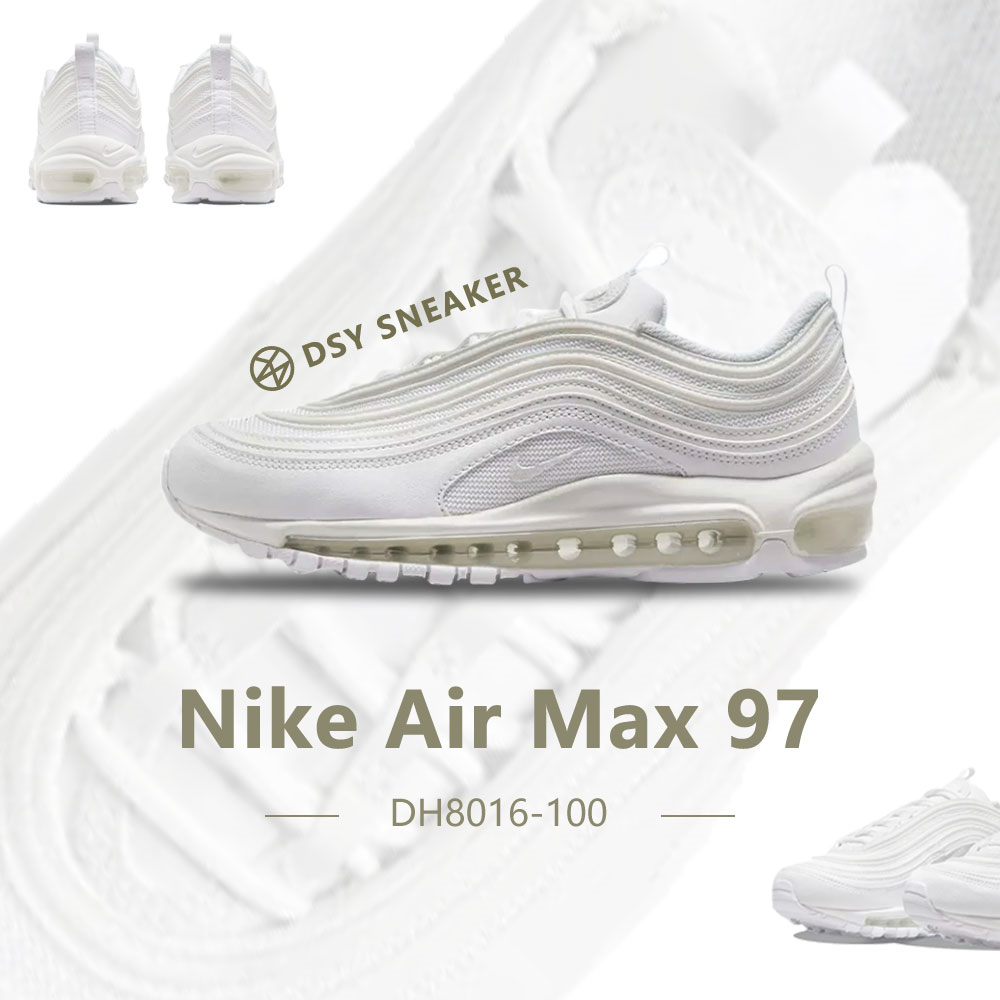 DSY-Nike Air Max 97 運動慢跑跑鞋氣墊透氣休閒日常穿搭白女鞋DH8016