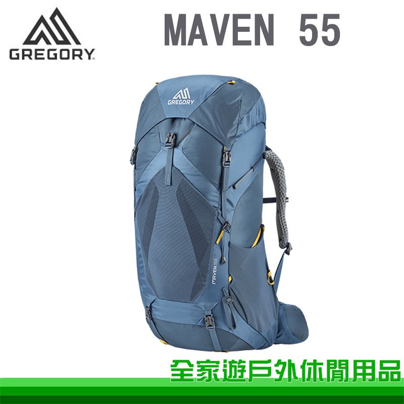 【全家遊戶外】GREGORY 美國 MAVEN 55 女款登山背包 專業輕量登山包 光譜藍 S/M 55L 健行包 GG126839-8325