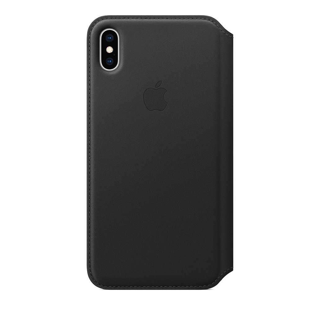 Apple 原廠 iPhone Xs Max Leather Folio 皮革雙面夾-黑色(台灣公司貨)