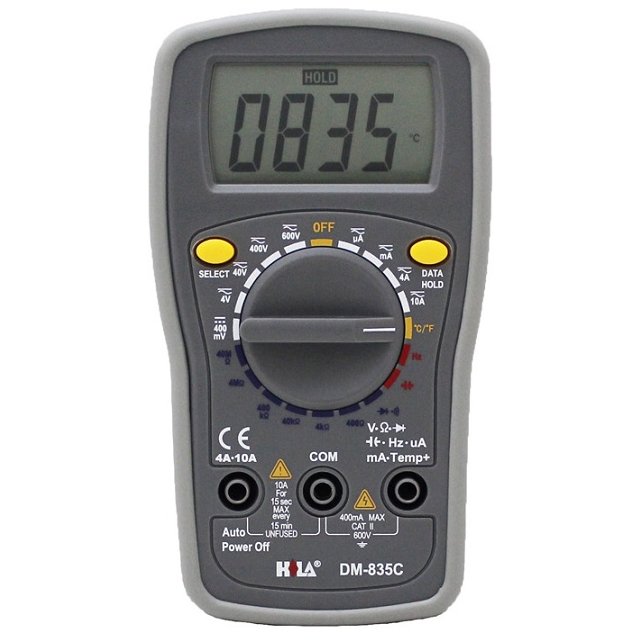 產品名稱 : 多功能數字電錶 型號 : DM–835C