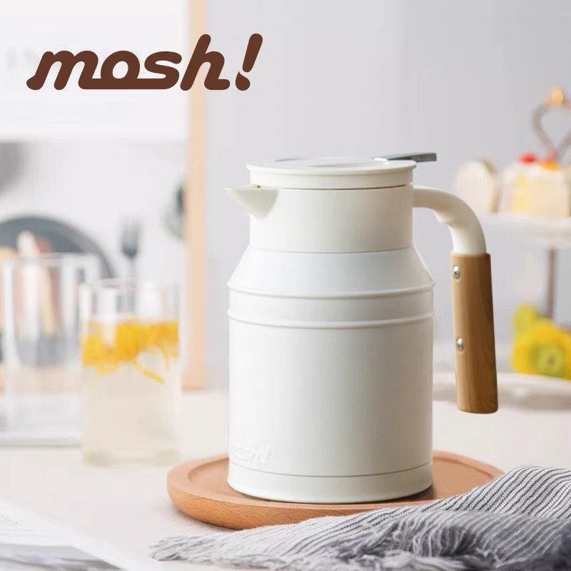 【W Selects】日本mosh!不鏽鋼魔法桌上保溫保冷壺1.5L【預購】