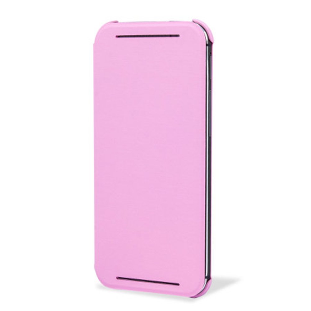 HTC M8 原廠翻蓋式書本皮套 HC V941-粉色(台灣公司貨-盒裝)