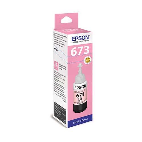 EPSON 原廠墨水匣 T673600 (T673)淡紅色墨水罐(70ml)