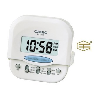 【天龜】CASIO 輕巧時尚 隨身型數字電子鬧鐘 PQ-30B-7