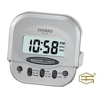 【天龜】CASIO 輕巧時尚 隨身型數字電子鬧鐘 PQ-30-8