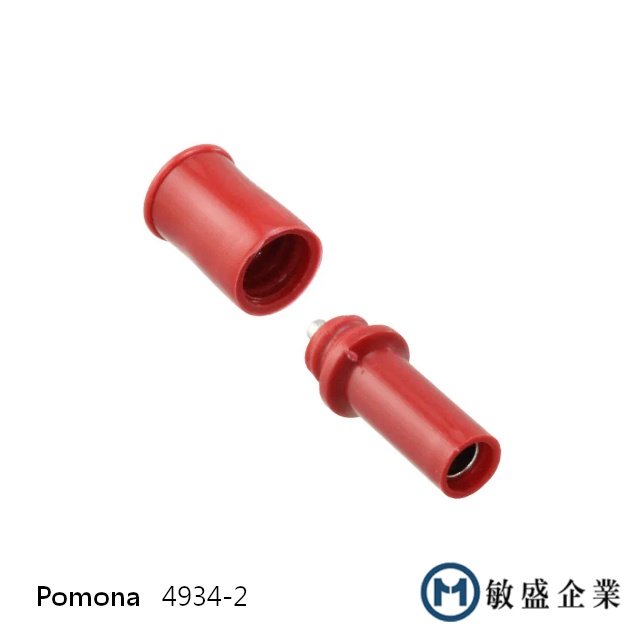 (敏盛企業) Pomona 4934-2 DIY 直插式護套香蕉插頭 香蕉插孔