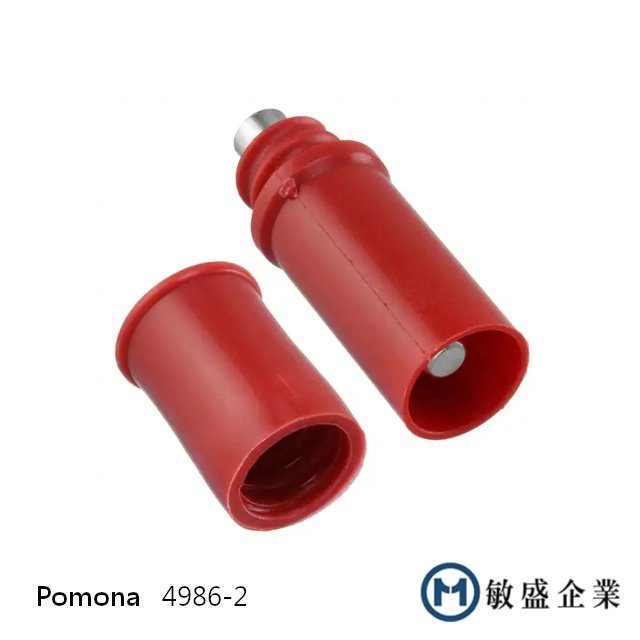 (敏盛企業) Pomona 4986-2 DIY 直插式護套香蕉插頭 香蕉插孔
