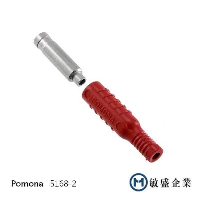 (敏盛企業) Pomona 5168-2 絕緣香蕉插頭和插孔 軟保護靴 焊接或壓接