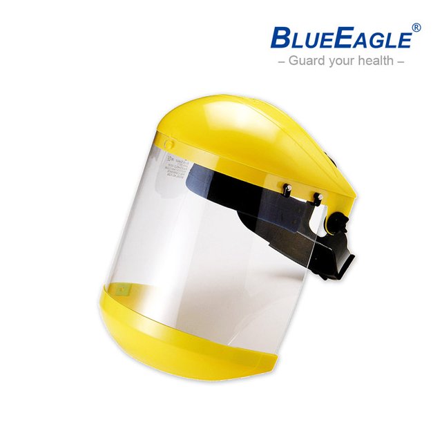 【醫碩科技】藍鷹牌 B-1黃色頭盔+FC-73安全面罩+C-3下巴蓋 1組 B-1*FC-73*C-3