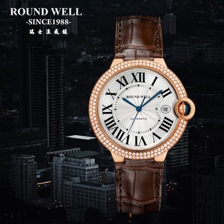 【ROUND WELL浪威錶】皇家典藏經典機械腕錶(RW 2198 M)