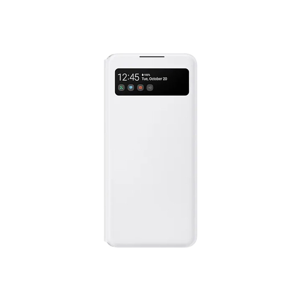 SAMSUNG Galaxy A42 5G S View 原廠透視感應皮套-白色(台灣公司貨)