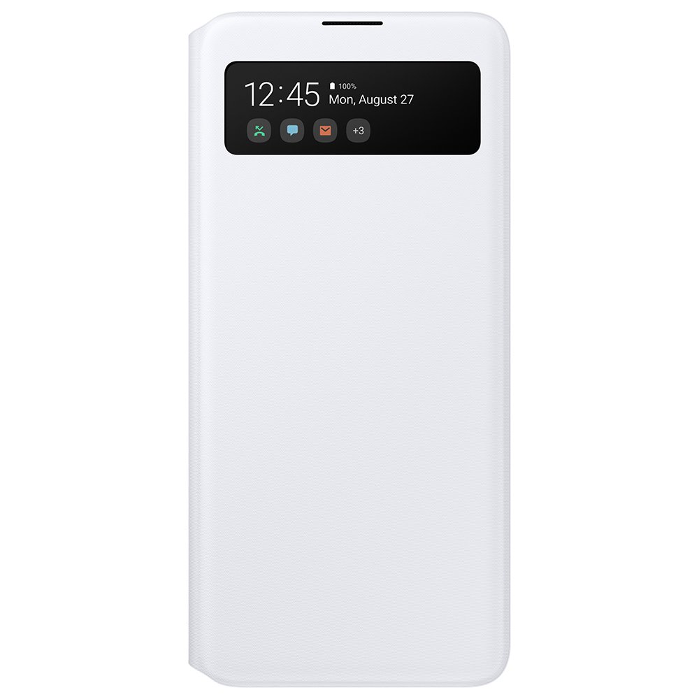 SAMSUNG Galaxy A51 S View 原廠透視感應皮套-白色(台灣公司貨)