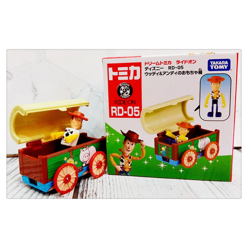 =海神坊=日本原裝空運 TAKARA TOMY 多美小汽車 迪士尼 RD-05 胡迪 玩具箱車 玩具總動員 合金模型車