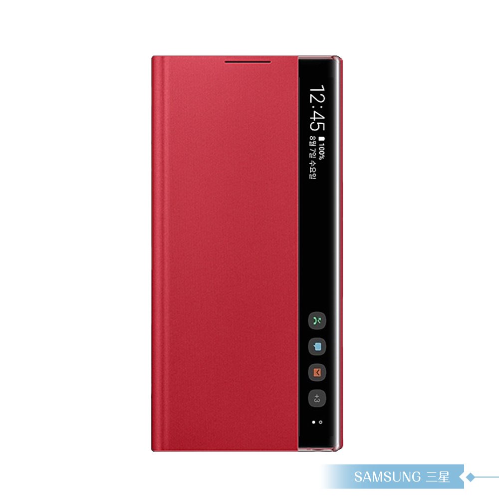 Samsung三星 原廠Galaxy Note10 N970專用 全透視感應皮套【公司貨】- 紅色