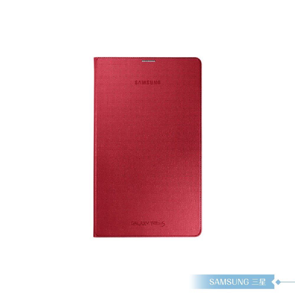 Samsung三星 原廠Galaxy Tab S 8.4吋專用 簡易書本式皮套 翻蓋保護套 摺疊側翻平板套 - 紅色