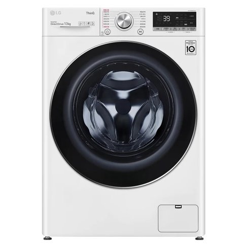 【LG/樂金】 13公斤WiFi滾筒窄身洗衣機(蒸洗脫) WD-S13VBW 冰磁白 ★含安裝定位