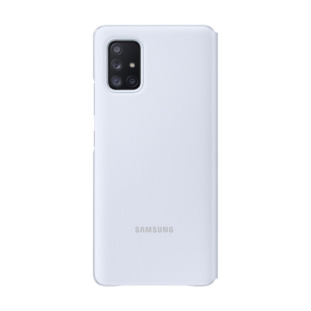SAMSUNG Galaxy A71 5G 原廠透視感應皮套-白色(台灣公司貨)