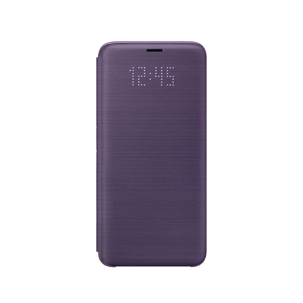 SAMSUNG Galaxy S9 LED 原廠皮革翻頁式皮套-紫色(盒裝)