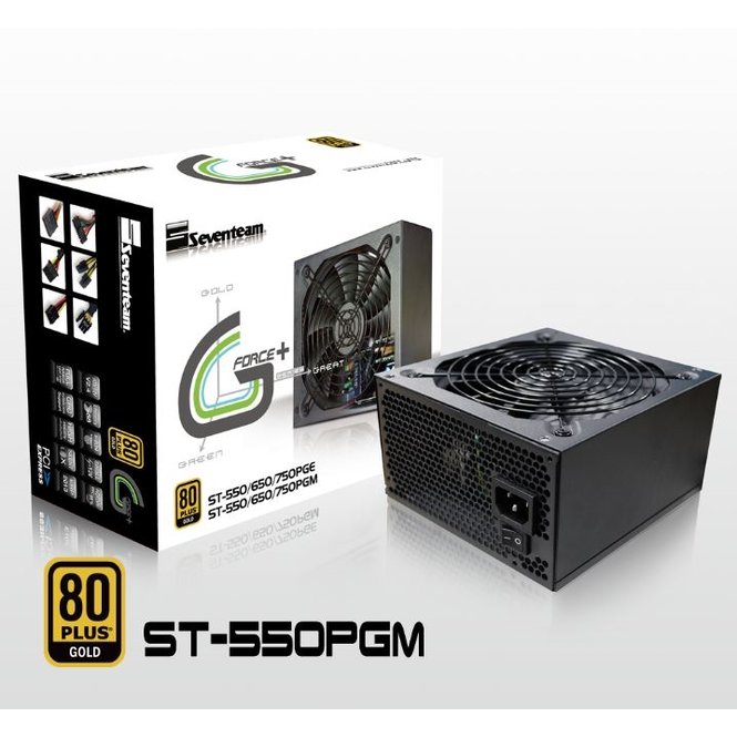 【Seventeam】七盟 550W ST-550PGM 80+ 金牌 電源供應器