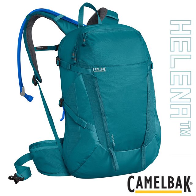 【美國 CAMELBAK】Helena 20 登山健行背包(附2.5L水袋)/可當攻頂包.適自行車.越野跑步.登山健行/CB2211401000 藍綠