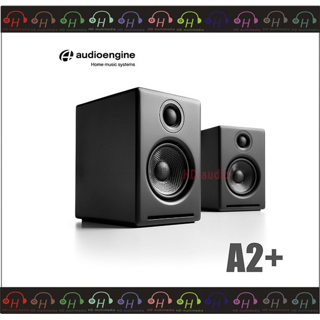 現貨!弘達影音多媒體 Audioengine A2+ 主動式立體聲藍牙書架喇叭/3.5mm/RCA/藍芽黑色